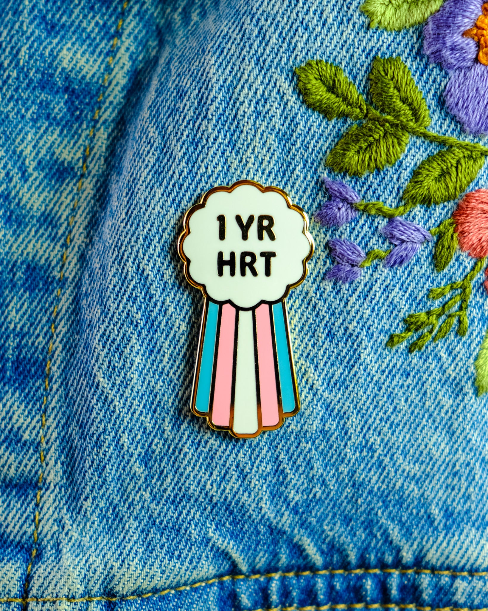 1 Year HRT Milestone Pin