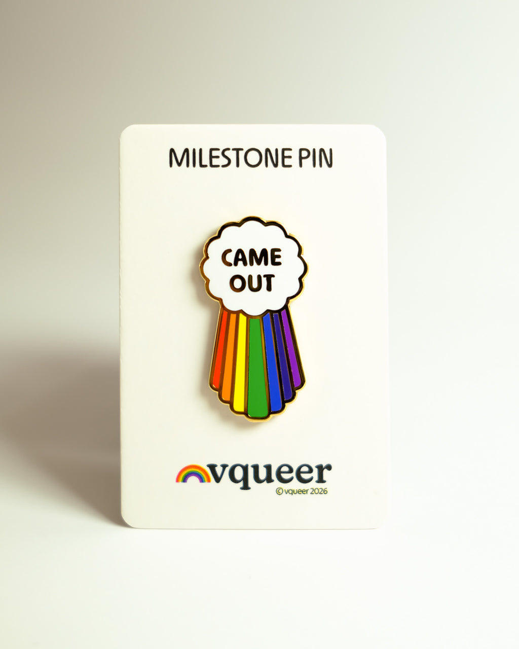 Came Out Milestone Pin