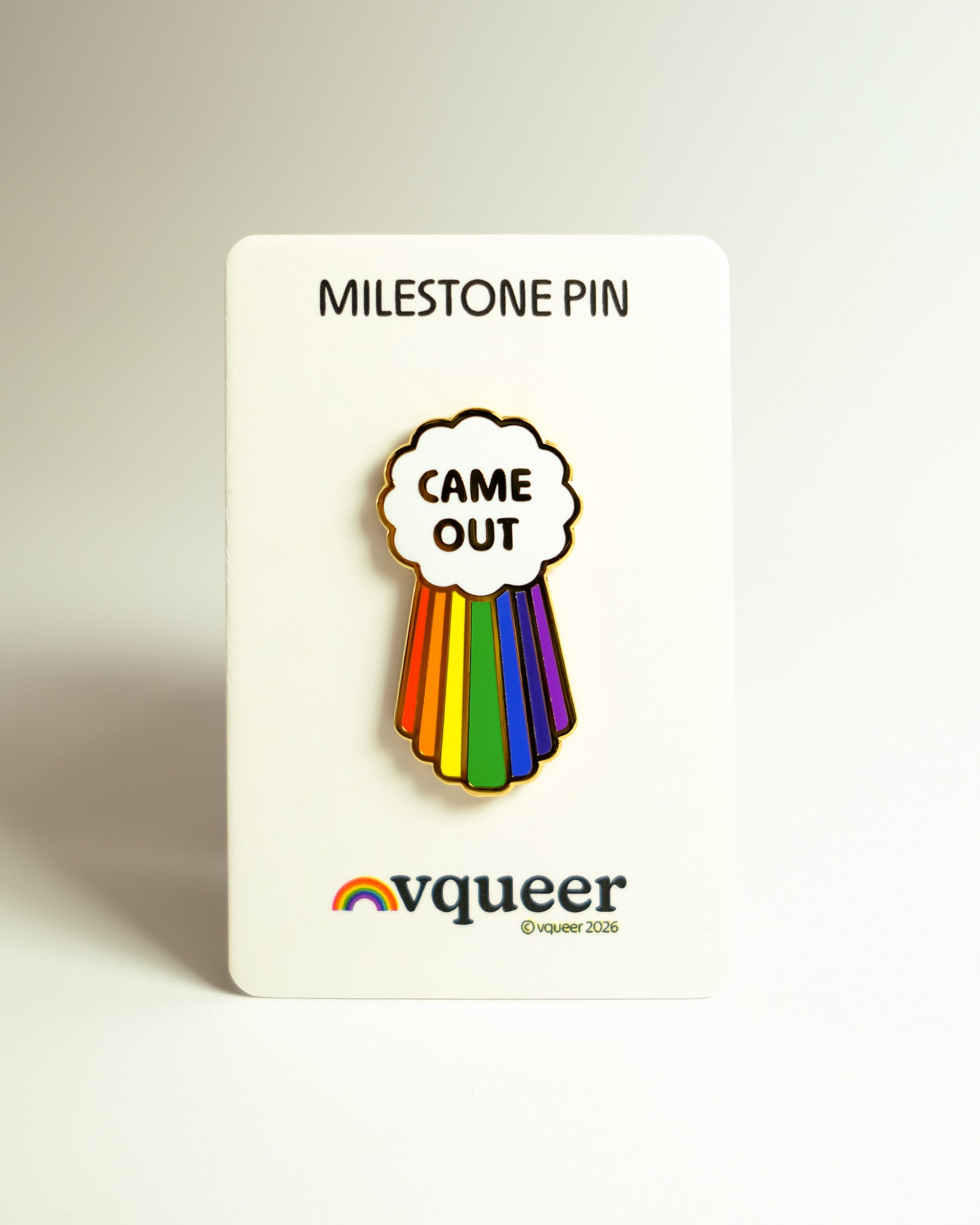 Came Out Milestone Pin