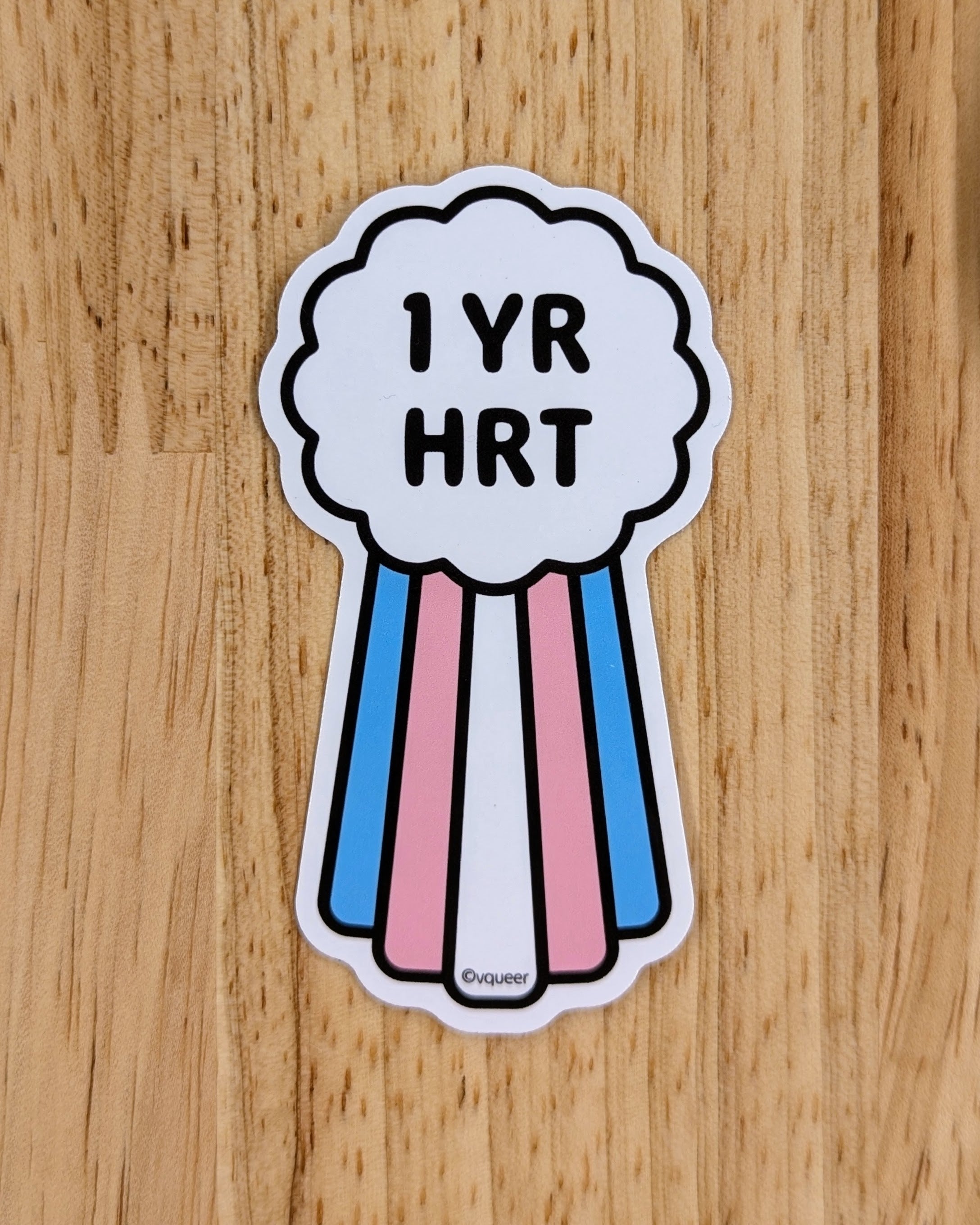 1 Year HRT Milestone Sticker